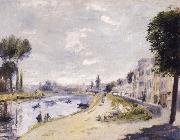 Pierre-Auguste Renoir Bords de la Seine oil on canvas